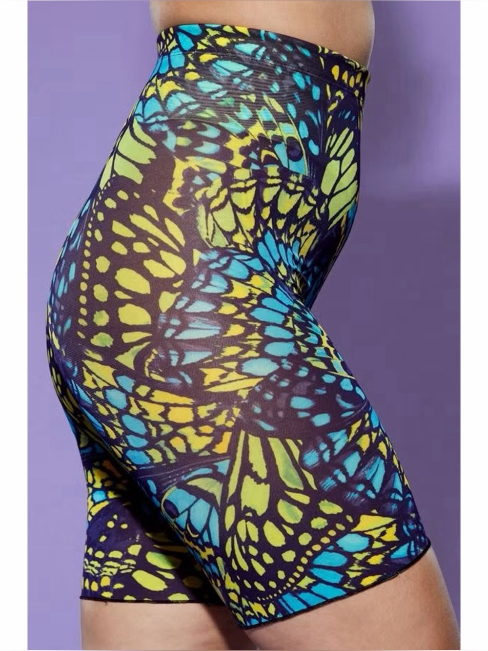 NWT Yitty Mesh Me Smoothing High Waist Short Butterfly
